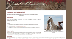 Desktop Screenshot of lakeland-lusitanos.ch